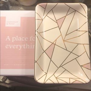 Summer & rose jewelry dish